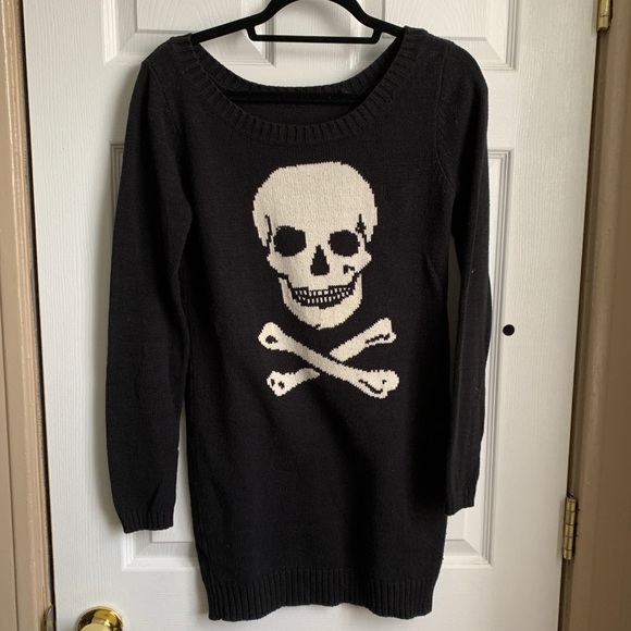 Betsey Johnson Vintage Skull Sweater 